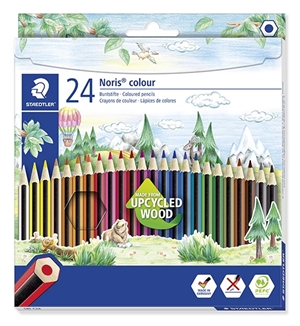 Staedtler Colored Pencil Noris Upcycled Wood set (24)